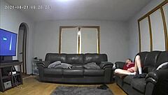 Sitting on the couch, I got more than I bargained for with the babysitter
