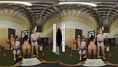 naughty america stars aiden ashley, jazmin luv, and lily larimar tease their personal trainer with a wild foursome