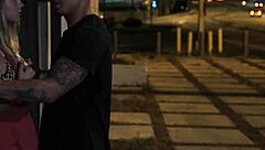 Stranded teen fucked roughly outdoors?