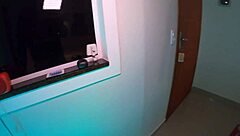 petite teen in bedroom blowjob scene