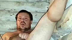 Russian gay's hardcore anal sex and cum swallowing fetish
