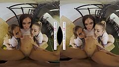 naughty america stars aiden ashley, jazmin luv, and lily larimar tease their personal trainer with a wild foursome