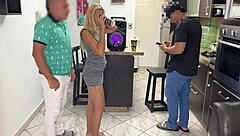 My friend lent his girlfriend for a dance, but things got awkward with her boyfriend watching