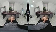 Kayla Kayden Celebrates Anniversary In Corner Office Lingerie