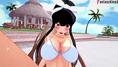 yor forger in bikini at pool sex pov