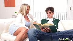 omg granny’s mega-boobs grew huge, now she’s getting fucked deep by monster cock!