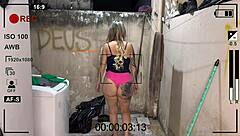 i hired hot blonde maid with tight shorts