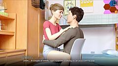 3D homemade video of university girl Sara Love in action