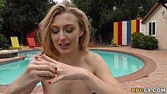 Alexa Grace in a rough interracial gang bang scene with a big cock lover