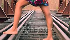 The STUPID SLUT WALKS around, READY to GET FUCKED