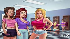 summertimesaga - hot bathroom bang e4 13