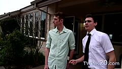 two boys engage in fucking with big cocks