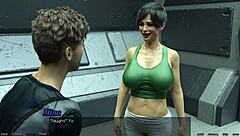 Shy Emo Girl In Space Needs Help With Her Huge Tits