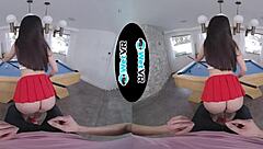 April Valentino’s wet VR porn experience on the pool table is hardcore and explicit