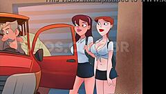 Is the virgin girl ready for uncle's ass eating in the car?