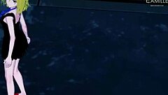 Anna prepares to exorcise you in shaman king style