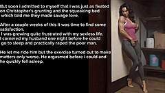 Housewife gets aroused by her friend's big cock