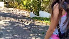 Stepsister gives a sloppy blowjob and gets a facial in this amateur porn video