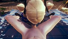 Yo, wanna see Fischl's POV blowjob with cum on face in Genshin hentai?