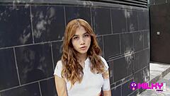 Marina Gold Plays HORNY DARES in Public