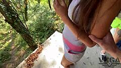 Stepsister Delivers Intense Sloppy Blowjob and Facial