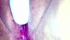 Amateur milf gets creamy in wild pussy play