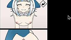 Costplayer Fucks Sharkgirl in 3D Anime Creampie