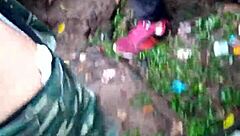 Machos Bent Over In Forest Orgy.