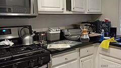 I cum on my stepdaughter Theodora Day twice in this kinky family scene