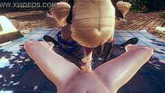 Yo, wanna see Fischl's POV blowjob with cum on face in Genshin hentai?