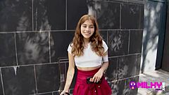Marina Gold’s sexy street daredevil stunt