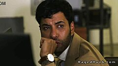 foursome gay anal sex in suits at real estate