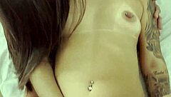 Intense passion builds as he fucks the blonde and brunette's ass in a wild threesome