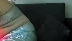 Big ass shemale gets a hot pink pussy massage