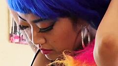 Asian girl Miko Dai undresses for anal pov?