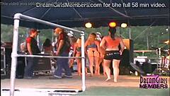 biker contest chicks strip naked for big crowd