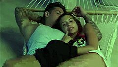 sexy amateur gives handjob to boyfriend