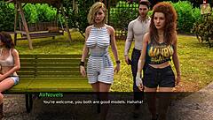 Two hot teen 18+s out for a walk