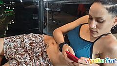 Tattooed Blonde Bandit Agatha Kent Seized by Sexy Latina Julia Fontanelli