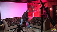 Slutty Babe Getting Filmed While Fucking In Anal Threesome With Old Mans