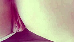 A shaved pussy and an anal fuck with a milk spill