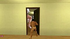 Giant Futanari and Bigtits Milf Aunty in Bizarre Hotel Room Adult Fun Game