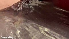 SHAVED PUSSY FLASHED on Public Beach by Curvy Wife