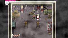 in this hentai game picking up various items during zombies retreat part 4 with big tits and ass
