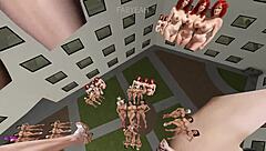 Giant Futanari and Bigtits Milf Aunty in Bizarre Hotel Room Adult Fun Game