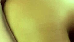 Babe Tries On Stockings, Getting Her Boyfriend's Big Cock Hard In Close-Up