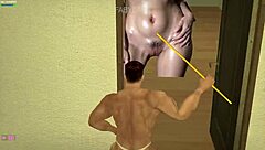 Giant Futanari and Bigtits Milf Aunty in Bizarre Hotel Room Adult Fun Game