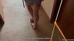 Stepmom shares hotel bed and tight ass with stepson. What’s next in the shower?