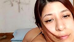 Hot Latina Shows Lingerie and Fucking Movements