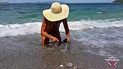 Hot Nude Beach With Extreme Stretched Nipple Piercings?